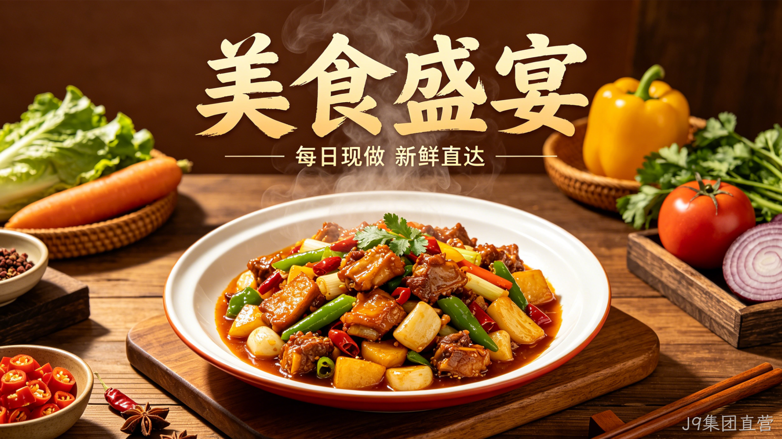 餐饮官网定制案例｜J9集团直营打造品牌引流转化阵地