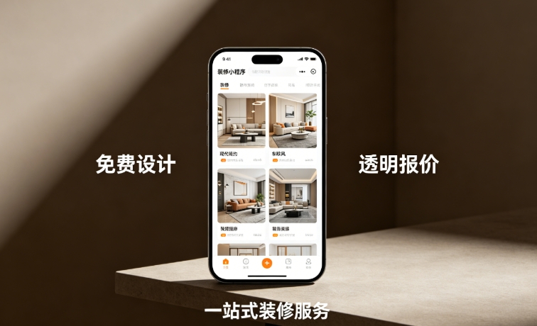 J9集团直营装修服务平台小程序开发案例｜家装工装一站式平台定制落地详解
